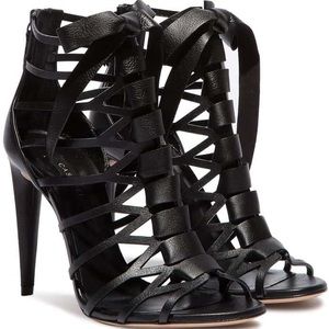 Casadei Cut-Out Cage Evening Sandals size 8. Never worn